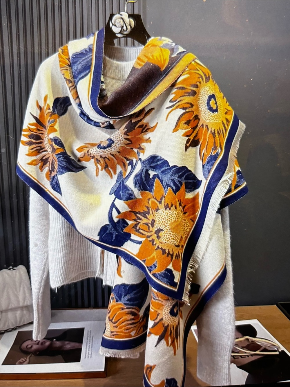 Sunflowers Reversible Wrap